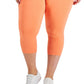 ID Ideology Women's Cropped Leggings Orange Size 3X