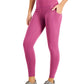ID Ideology Women's Compression High Waist Side Pocket 7/8 Length Leggings Purple Size Small