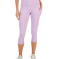 ID Ideology Women's High Rise Side Pocket Cropped Leggings Purple Size X-Large