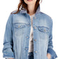 Style & Co Women's Denim Trucker Jacket Blue Size X-Large