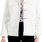 Style & Co Women's Denim Trucker Jacket White Size Large