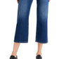 Style & Co Women's Slouchy Fit High Rise Cropped Jeans Blue Size 16