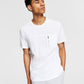 INC International Concepts Men's Cotton Zip Pocket T-Shirt White Size Small