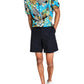 INC International Concepts Men's Chambray 7 Inseam Flat Front Shorts Black Size 34