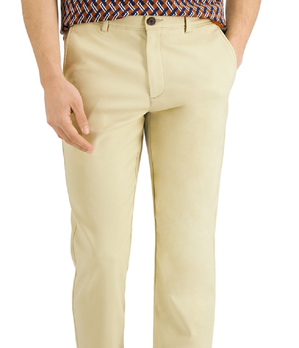 Alfani Men's Tech Pants Brown Size 34X30