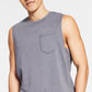 Sun + Stone Men's Sun Washed Knit Pajama Tank Top Gray Size Medium
