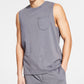 Sun + Stone Men's Sun Washed Knit Pajama Tank Top Gray Size Medium