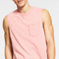 Sun + Stone Men's Sun Washed Knit Pajama Tank Top Orange Size Medium