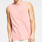 Sun + Stone Men's Sun Washed Knit Pajama Tank Top Orange Size Medium