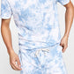 Sun + Stone Men's Scattered Tie Dye Pajama Top Blue Size Large