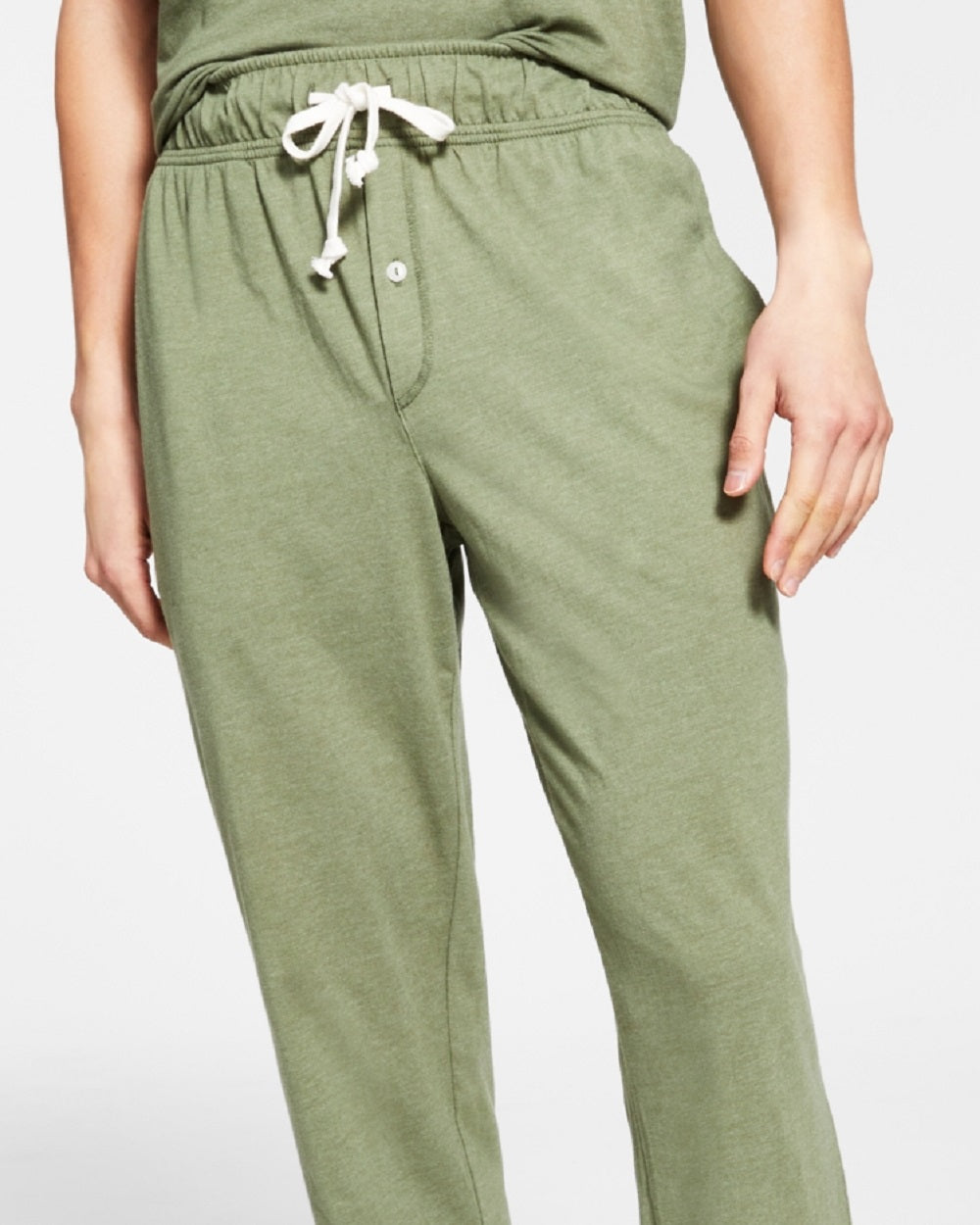 Sun + Stone Men's Sunwashed Knit Pajama Pants Green Size Large