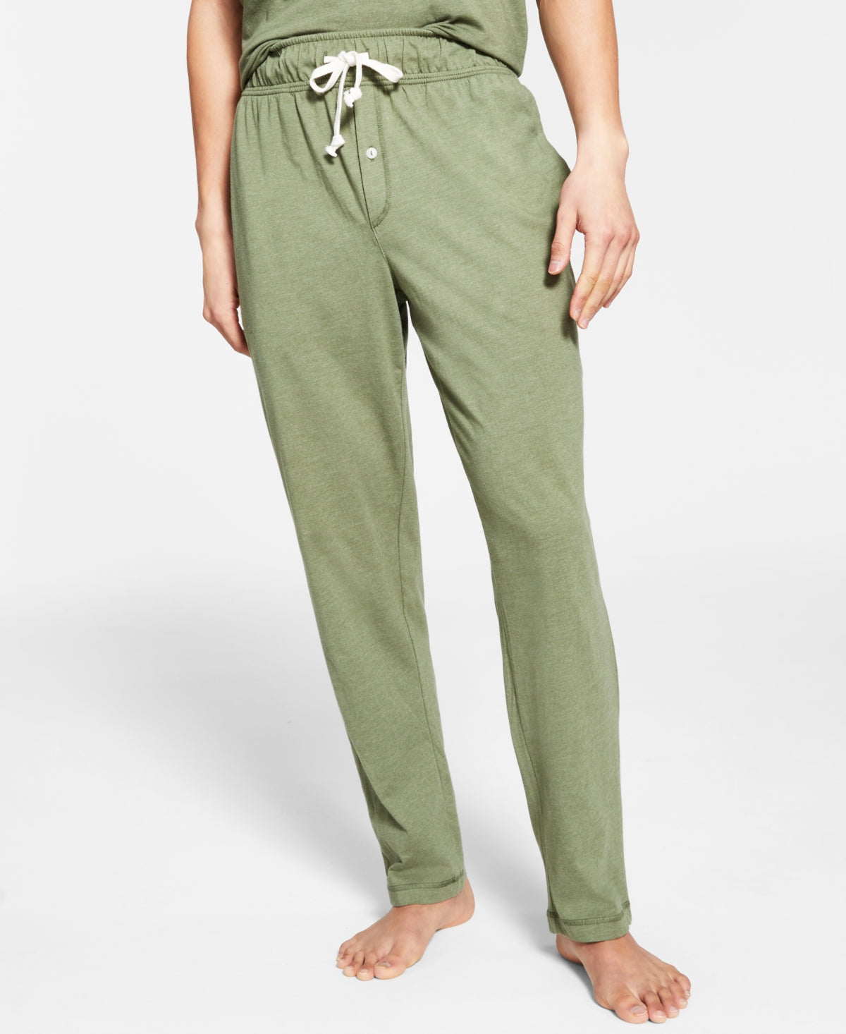 Sun + Stone Men's Sunwashed Knit Pajama Pants Green Size Large