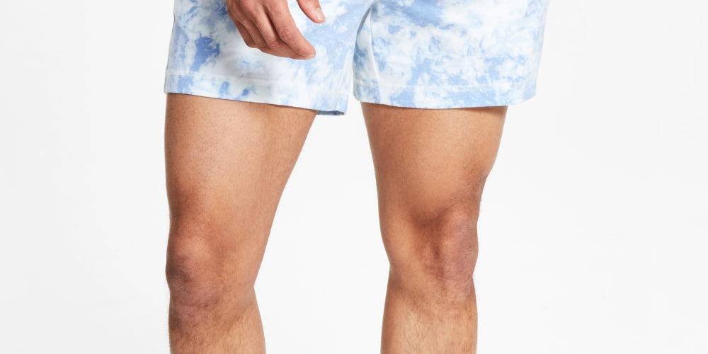 Sun + Stone Men's Scattered Tie Dye Pajama Shorts Blue Size X-Large