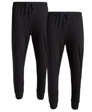 Club Room Men's 2 Pk Solid Pajama Joggers Black Size Large