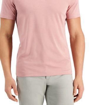 Alfani Men's Stretch Solid Polo Shirt Pink Size XX-Large