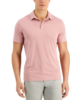 Alfani Men's Stretch Solid Polo Shirt Pink Size XX-Large