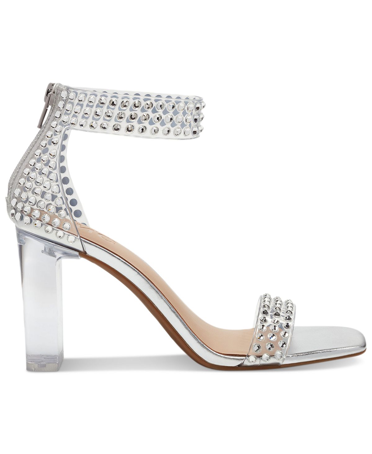 INC International Concepts Women's Makenna Vinyl Dress Sandals White Size 7.5 M