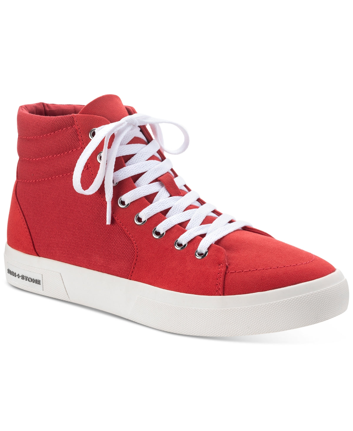 Sun + Stone Men's Jett High Top Sneakers Red Size 7 M