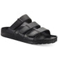 Sun + Stone Men's Bowie Sandal Shoes Black Size 8 M