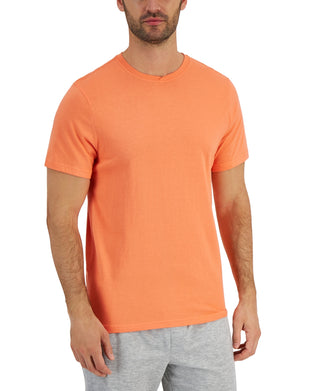 Club Room Men's Pajama T-Shirt Orange Size Small