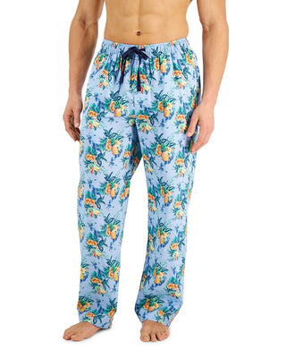 Club Room Men's Floral Pajama Pants Blue Size X-Large
