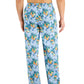 Club Room Men's Floral Pajama Pants Blue Size X-Large