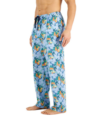 Club Room Men's Floral Pajama Pants Blue Size X-Large