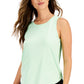 ID Ideology Women's Birdseye Mesh Tank Top Green Size X-Large