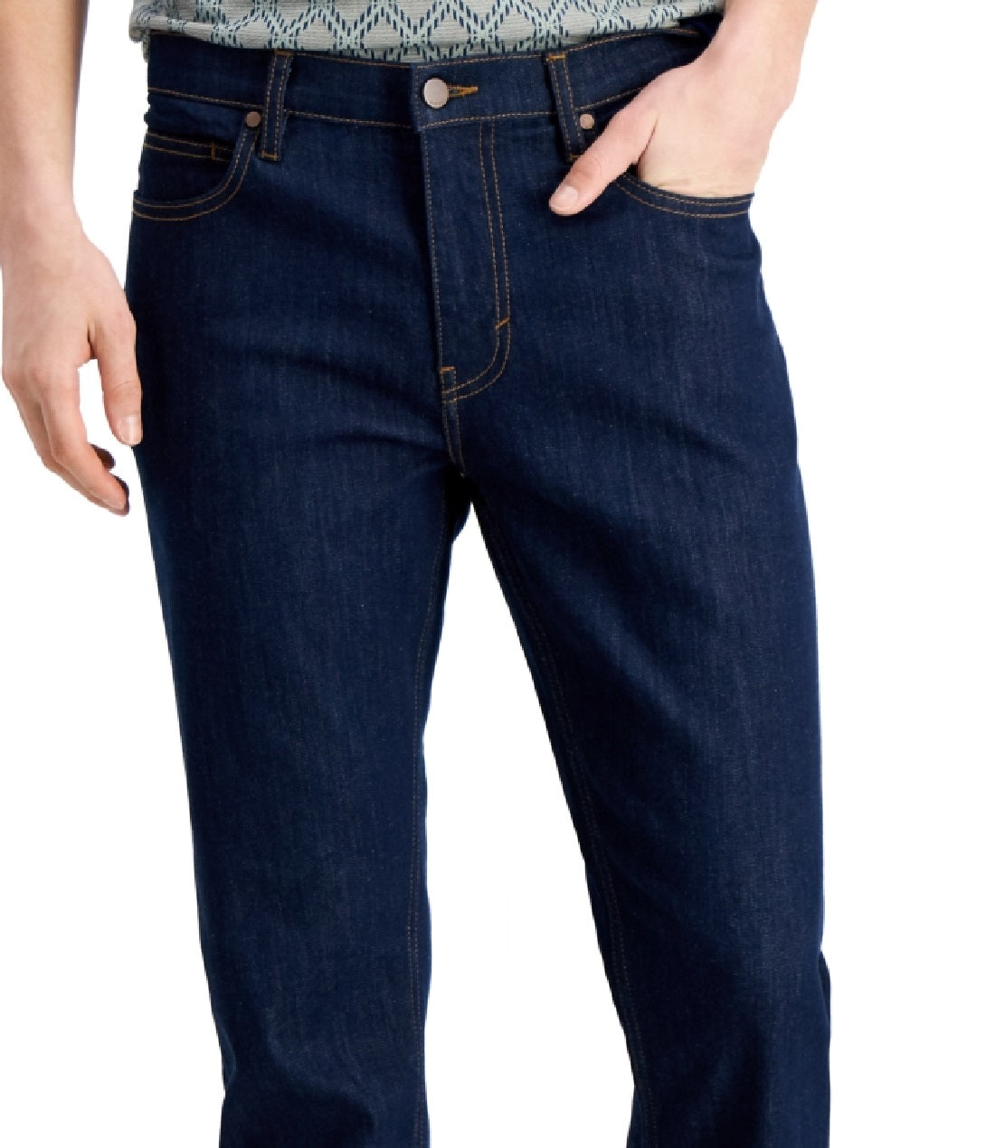 Alfani Men's David Rinse Straight Fit Stretch Jeans Blue Size 33X30