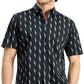 Alfani Men's Sand Wave Geometric Print Shirt Black Size X-Large