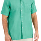 Club Room Men's Linen Shirt Green Size Small