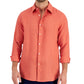 Club Room Men's Linen Shirt Orange Size Large