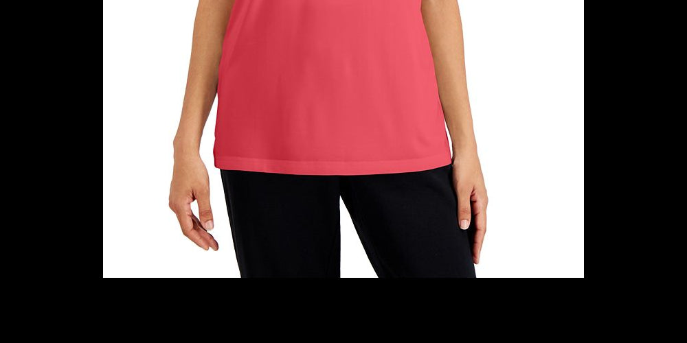 Karen Scott Women's Tunic Tank Top Orange Size X-Large