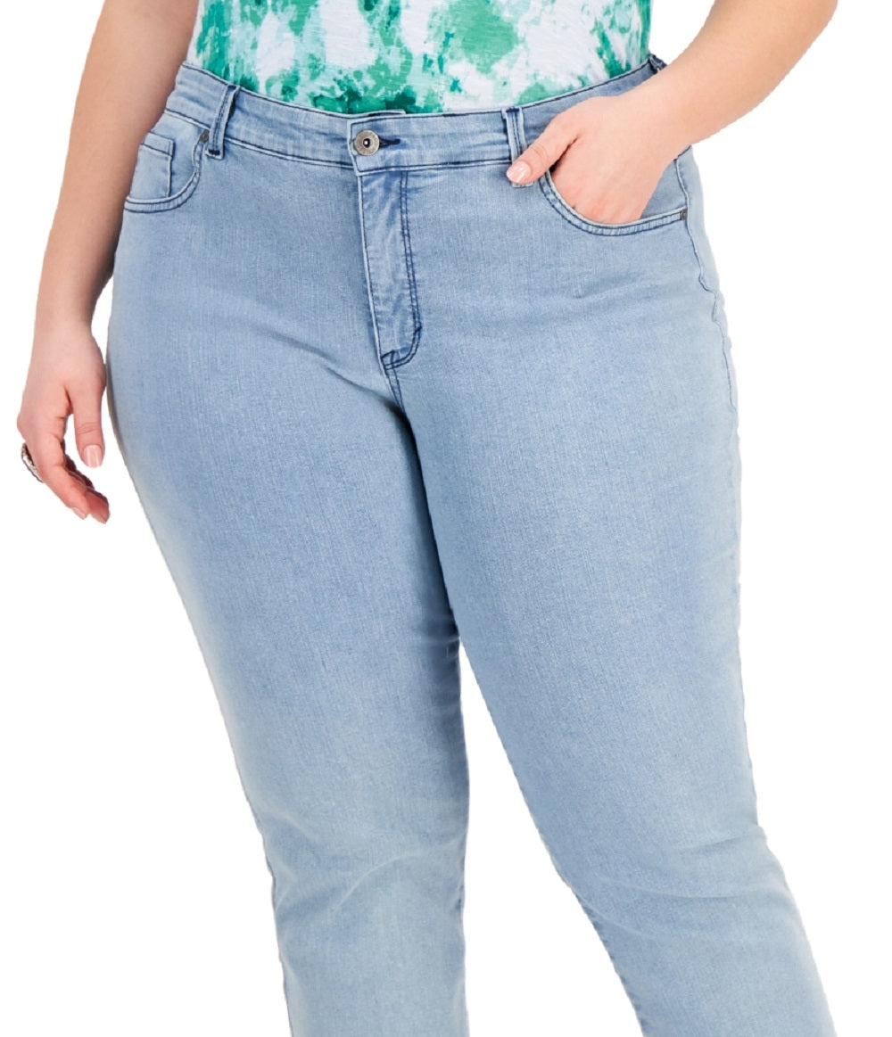 Style & Co Women's Straight Leg Jeans Blue Size 14