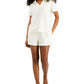 Alfani Women's Terry Cloth 2 Pc Shorts Set White Size XS