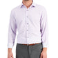 Alfani Men's Slim Fit 4 Way Stretch Geo Print Dress Shirt Purple Size 32X33