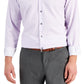 Alfani Men's Slim Fit 4 Way Stretch Geo Print Dress Shirt Purple Size 32X33