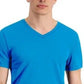 ID Ideology Men's Birdseye Mesh V Neck T Shirt Blue Size X-Large