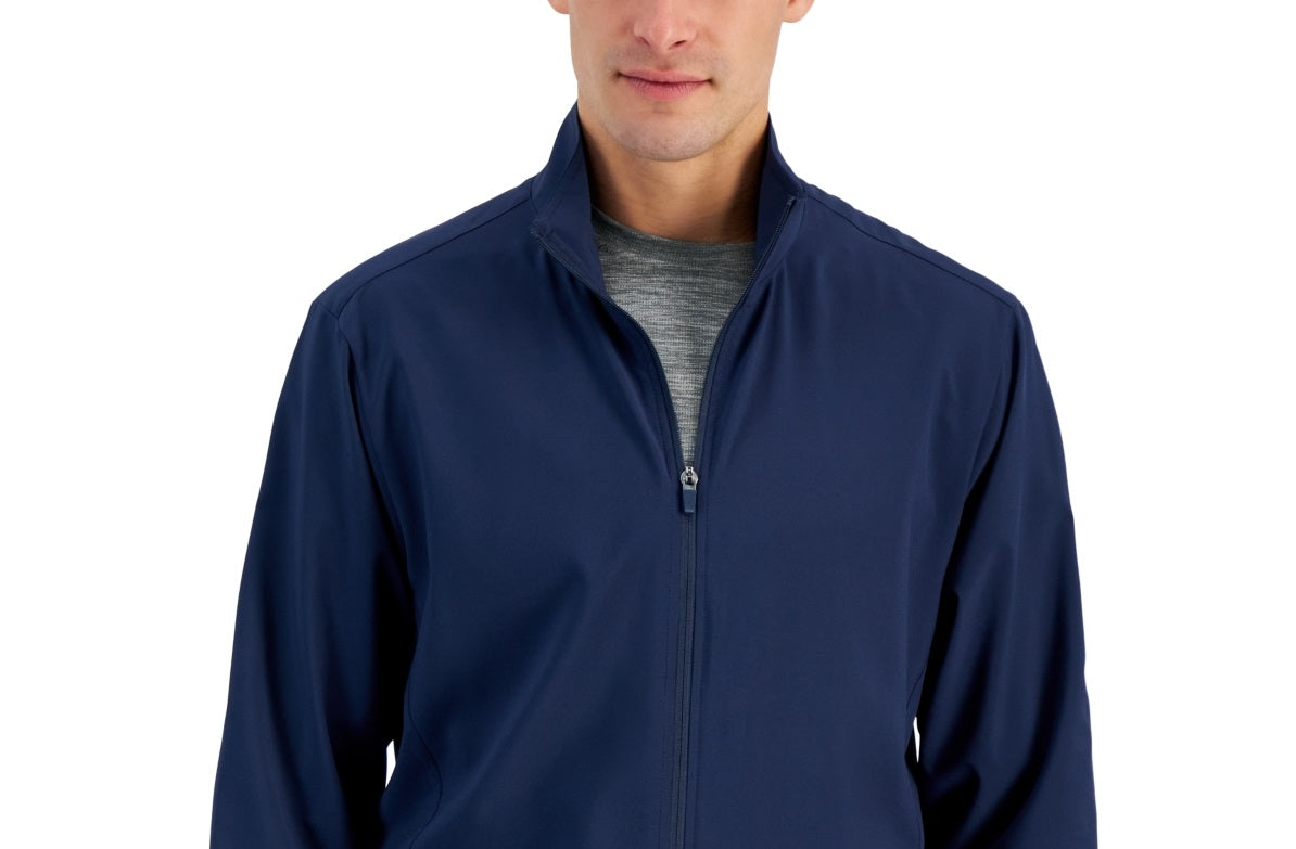 ID Ideology Men's Moisture Wicking Full Zip Jacket Blue Size Large