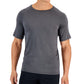 Club Room Men's Rashguard Short Sleeve Shirt Gray Size Large