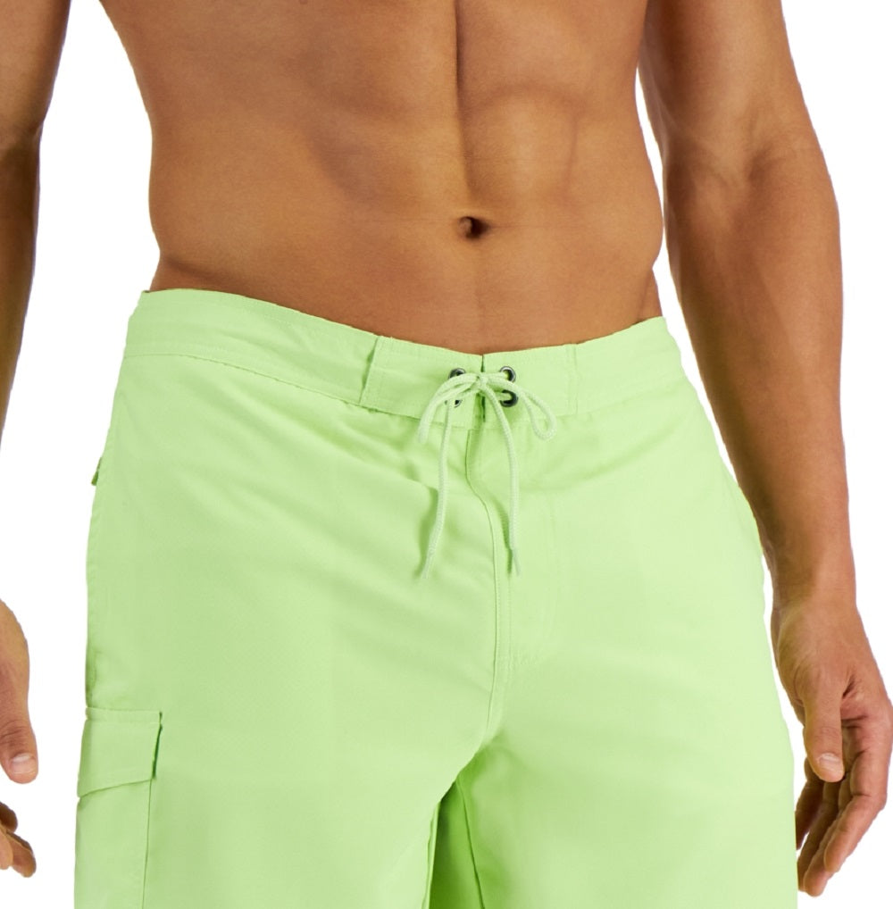 Club Room Men's Solid Quick Dry 9 Board Shorts Green