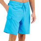 Club Room Men's Solid Quick Dry 9 Board Shorts Blue
