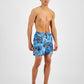 INC International Concepts Men's Zebra 5 Board Shorts Blue Size XX-Large