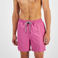 INC International Concepts Men's Regular Fit Quick Dry Solid 5 Swim Trunks Pink