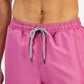 INC International Concepts Men's Regular Fit Quick Dry Solid 5 Swim Trunks Pink