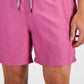 INC International Concepts Men's Regular Fit Quick Dry Solid 5 Swim Trunks Pink