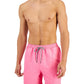 INC International Concepts Men's Regular Fit Quick Dry Solid 5 Swim Trunks Pink Size X-Large