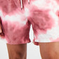 INC International Concepts Men's Andro Abstract 5 Swim Trunks Pink Size Small
