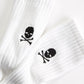 Club Room Men's 8pk Skull and Crossbones Socks White Size 10-13