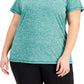 ID Ideology Women's Essentials Rapidry Heathered T-Shirt Green